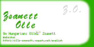 zsanett olle business card